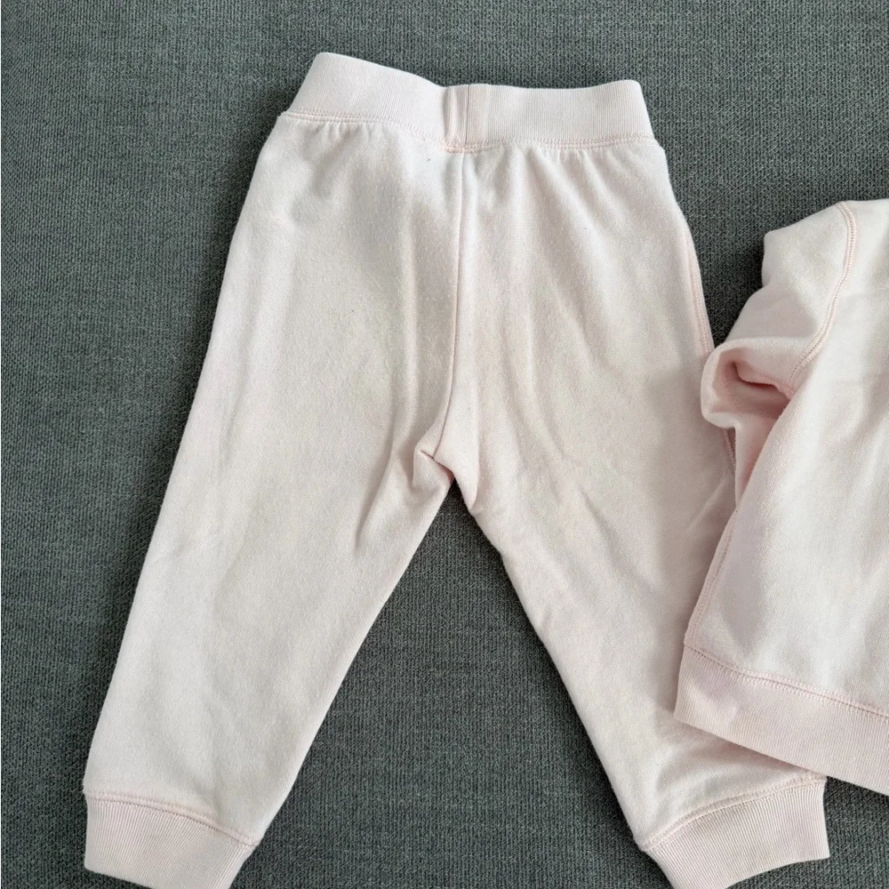 Pink Ralph Lauren Hoodie and Pants Set with Bear Patch